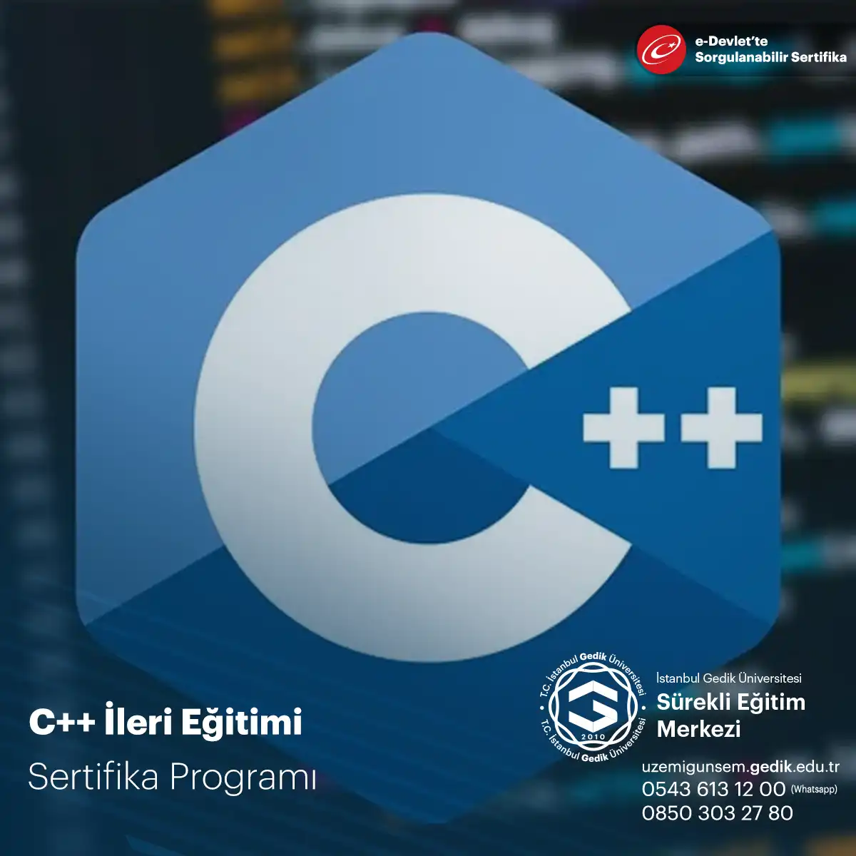 C++ İleri Eğitimi Sertifika Programı